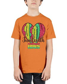 Juneteenth Since 1865 Heart 20# - black juneteenth - Youth Tee Unisex