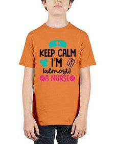 Keep Calm Im Almost A Nurse Style Style 1026# - nurse - Youth Tee Unisex