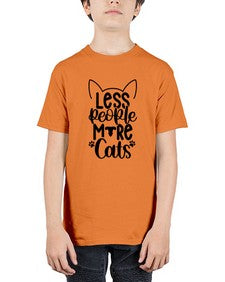 Less People More Cats Style 97# - cats - Youth Tee Unisex