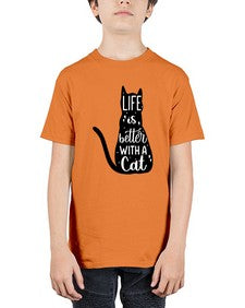 Life Is Better With A Cat Style 98# - cats - Youth Tee Unisex