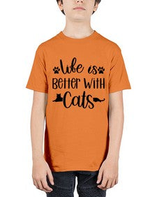 Life Is Better With A Cats Style 99# - cats - Youth Tee Unisex