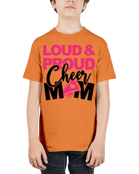 Loud Proud Cheer mom 765# - cheer - Youth Tee Unisex