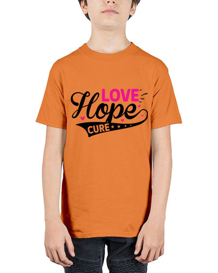 Love Hope Cure 14# - breast cancer - Youth Tee Unisex
