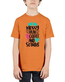 Messy Bun Coffee And Style Style 1097# - nurse - Youth Tee Unisex