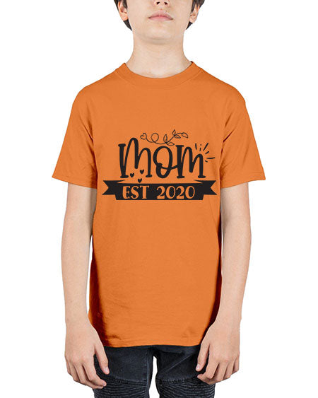 Mom est 406# - pregnancy - Youth Tee Unisex