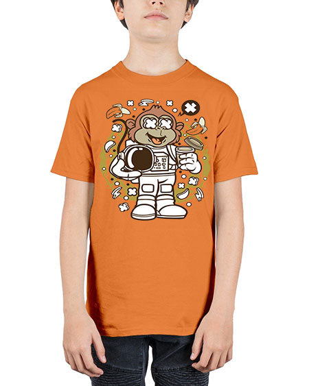 Monkey Astronaut - monkey - Youth Tee Unisex
