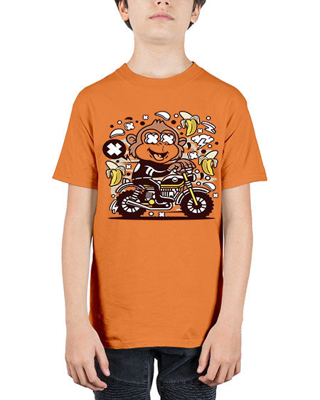 Monkey Motocrosser - monkey - Youth Tee Unisex