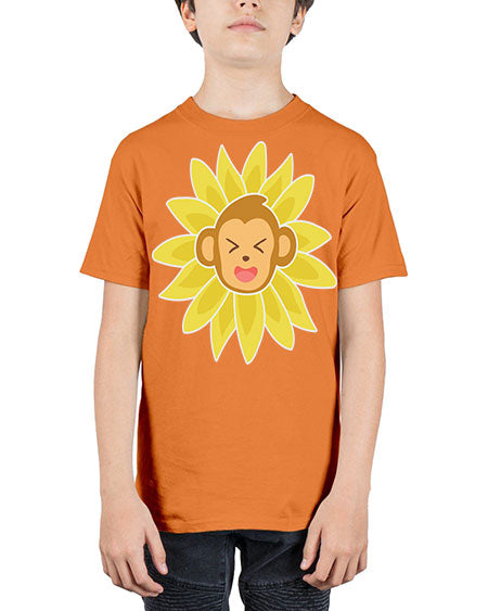Monkey Sunflower 17# - monkey - Youth Tee Unisex