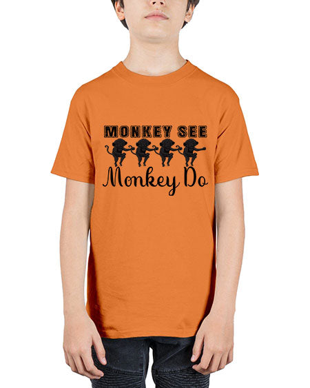 Monkey see monkey do  - monkey - Youth Tee Unisex