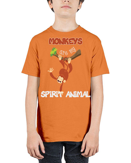 Monkeys Are my Spirit Animals 19# - monkey - Youth Tee Unisex