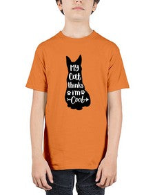 My Cat Thinks Im Cool Style 101# - cats - Youth Tee Unisex