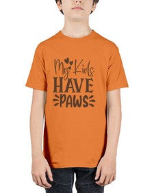 My Kids Have Paws Style 21# - cats - Youth Tee Unisex