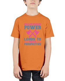 Newfound power leads to new perspective 198# - cartoon super hero - Youth Tee Unisex