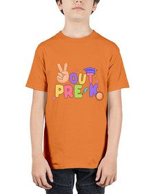 Peace Out PreK Peace Hand 638# - prek headstart - Youth Tee Unisex