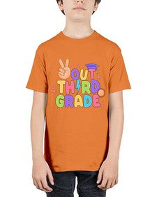 Peace Out third Grade Peace 648# - third grade - Youth Tee Unisex
