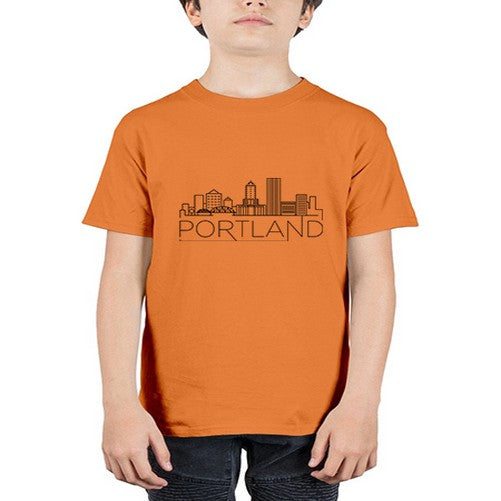 Portland Minimal Skyline 1679# - cities - Youth Tee Unisex