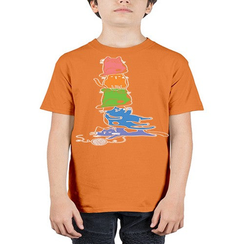 Pride Kawaii Cats Pile Cute Anime 277# - anime - Youth Tee Unisex