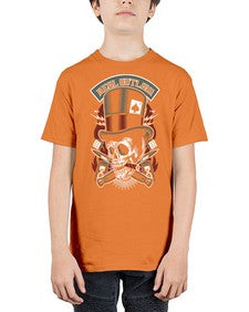 Real Outlaw Skull 1011# - skull and bones - Youth Tee Unisex
