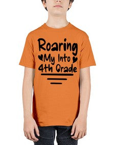 Roaring My Into fourth Grade 760# - fourth grade - Youth Tee Unisex