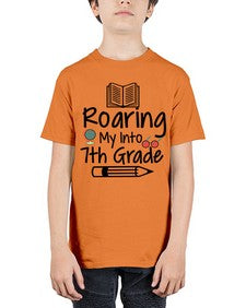 Roaring My Into seventh Grade 763# - seventh grade - Youth Tee Unisex