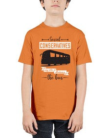 Social conservatives say who drives the bus 5# - bus - Youth Tee Unisex