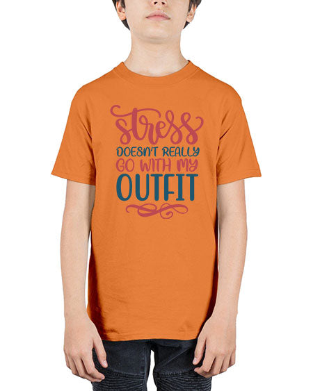 Stress Doesnt Really Go With My Outfit 151# -  fashion - Youth Tee Unisex