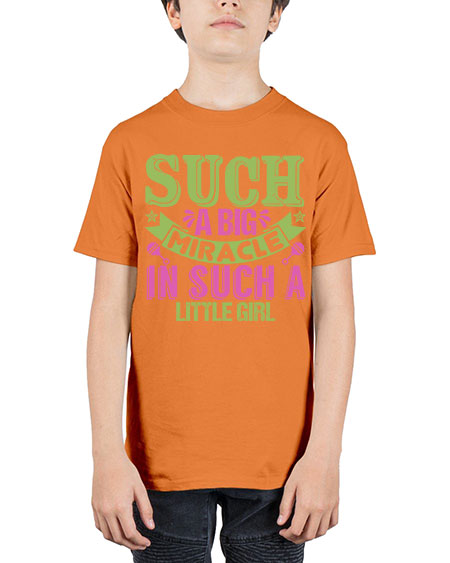 Such a big miracle in such a little girl Style 213# - baby - Youth Tee Unisex