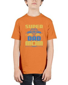 Super dad momm 242# - cartoon super hero - Youth Tee Unisex