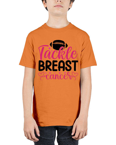 Tackle Breast Cancer 4# - breast cancer - Youth Tee Unisex