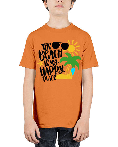 The Beach Is My Happy Place Style 12# - summer - Youth Tee Unisex