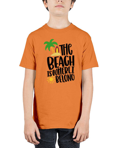 The Beach Is Where I Belong Style 11# - summer - Youth Tee Unisex