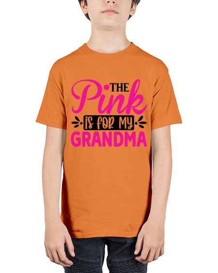 The Pink is for My Grandma 2# - breast cancer - Youth Tee Unisex