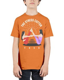 The Stress Cutter 562# - yoga - Youth Tee Unisex