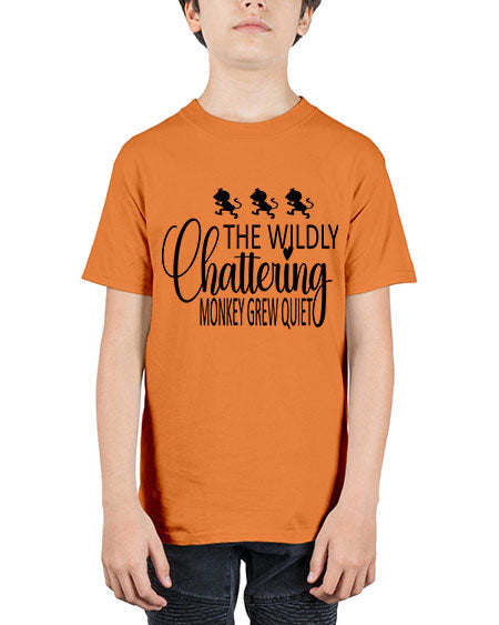 The wildly chattering monkey grew  - monkey - Youth Tee Unisex