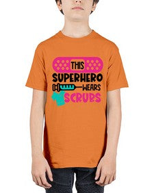 This Superhero Wears Scrubs Style Style 1565# - nurse - Youth Tee Unisex