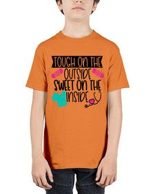 Tough On The Outside Sweet On The Inside Style Style 1581# - nurse - Youth Tee Unisex