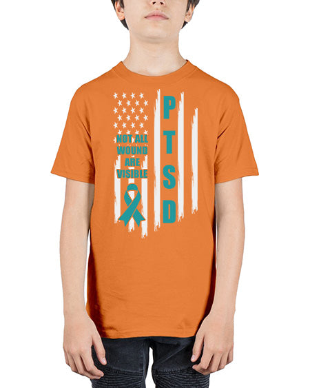 Veteran Not All Wounds Are 5# - PTSD - Youth Tee Unisex