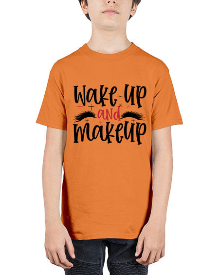 Wake up and makeup design Style 214# - beauty - fashion - Youth Tee Unisex