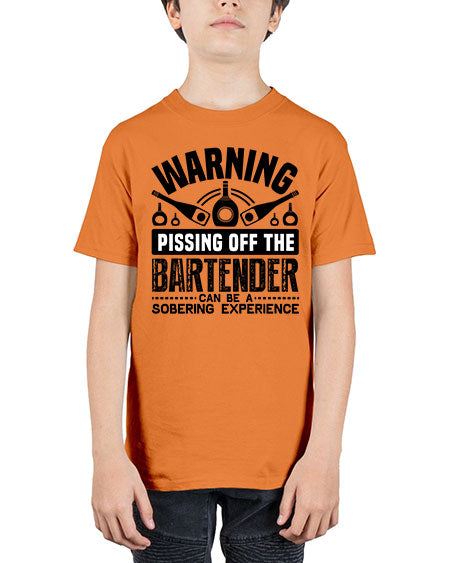Warning Style 462# - bartender - Youth Tee Unisex