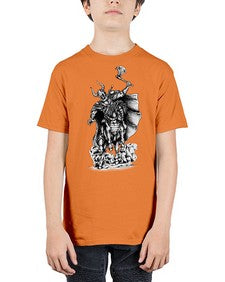 Warrior Skull Files 1208# - skull and bones - Youth Tee Unisex