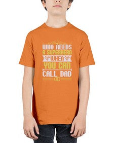 Who needs a superhero 267# - cartoon super hero - Youth Tee Unisex