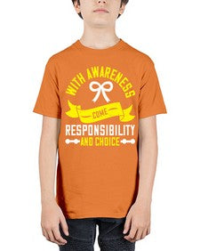 With awareness come responsibility and choice Style 5# - Self awareness - Youth Tee Unisex