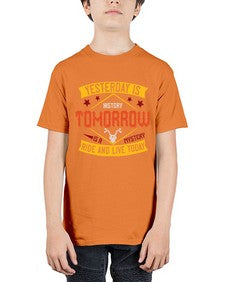 Yesterday is history tomorrow is a mystery ride and live today 79# - motorcycle - Youth Tee Unisex