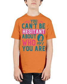 You cant be hesitant about who you are Style 48# - black afro - Youth Tee Unisex