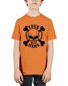 Your mama 1272# - skull and bones - Youth Tee Unisex