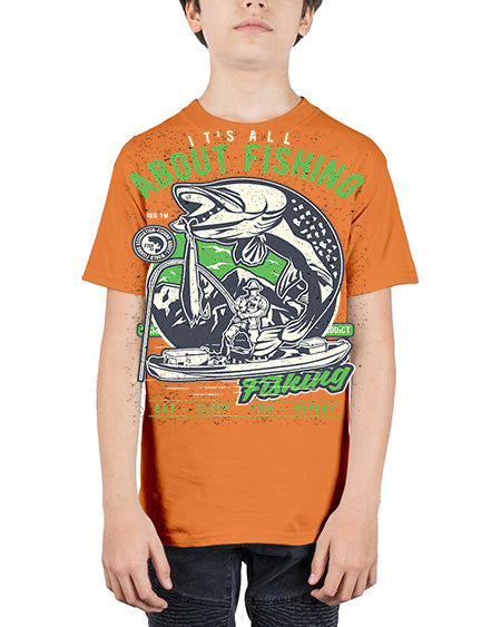 all about fishing cs 67# - shark-fish - Youth Tee Unisex