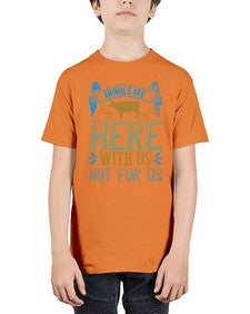 animals are here with us not for us 23# - vegan - Youth Tee Unisex