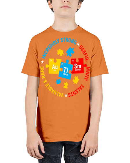 autism elements periodic table awareness 19# - autism - Youth Tee Unisex