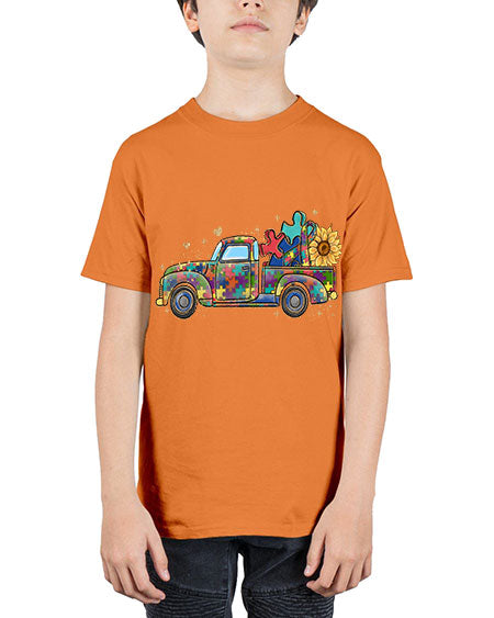 autism pick up truck - autism - Youth Tee Unisex