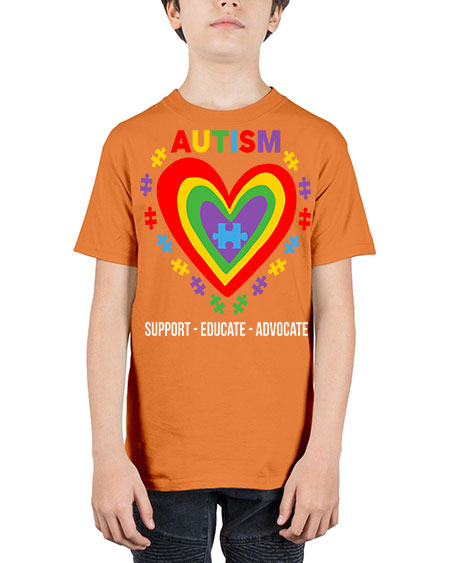 autism support educate 55# - autism - Youth Tee Unisex